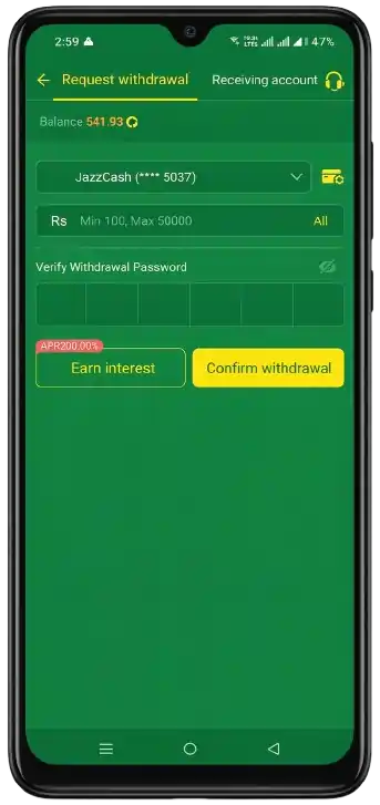 Bet939 Game Withdraw